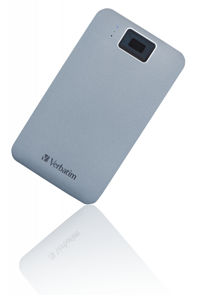 Verbatim Executive Fingerprint Secure Portable USB-C Hard Drive 1TB - 53652