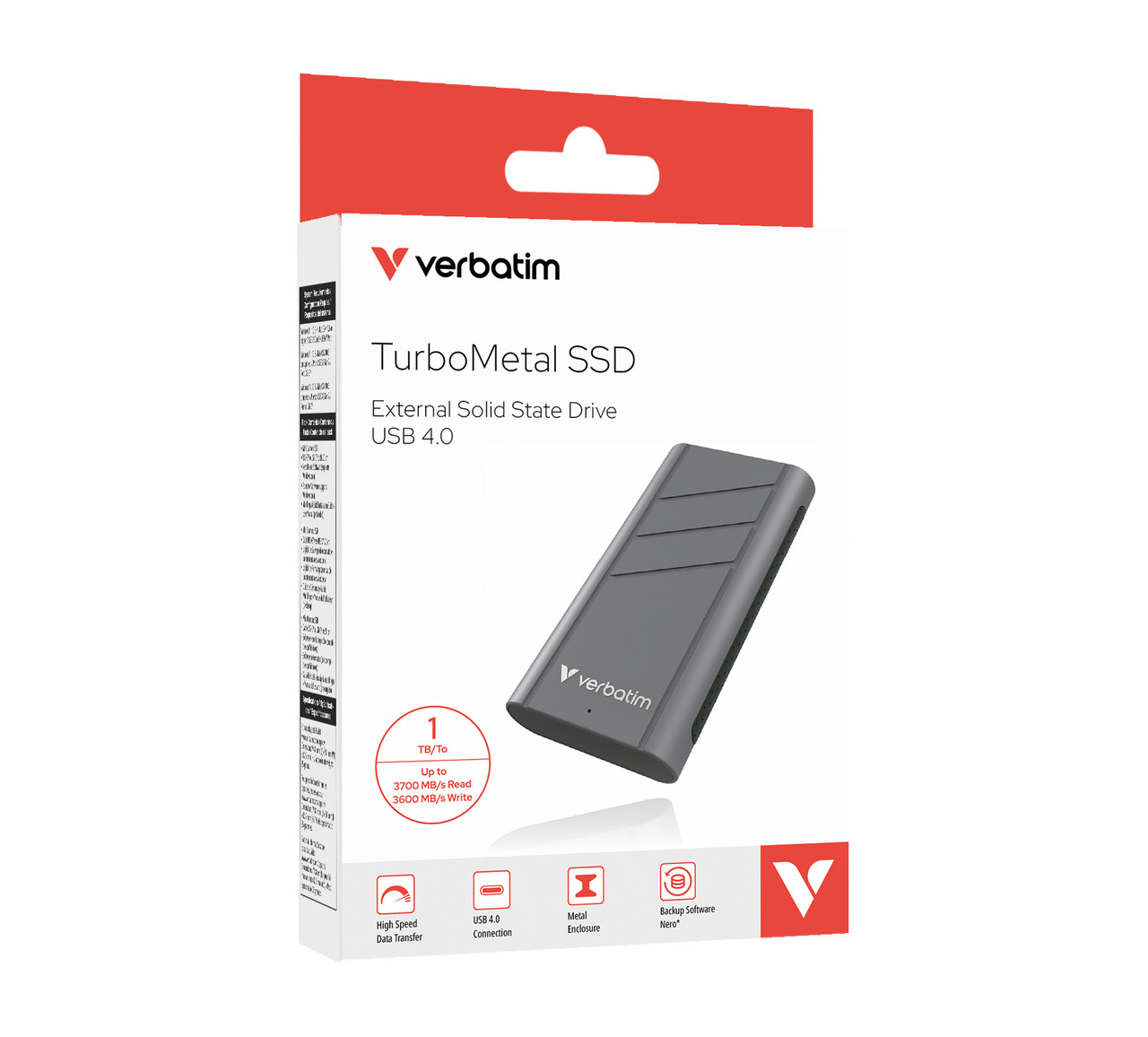 Verbatim TurboMetal SSD USB4 1TB - 32021
