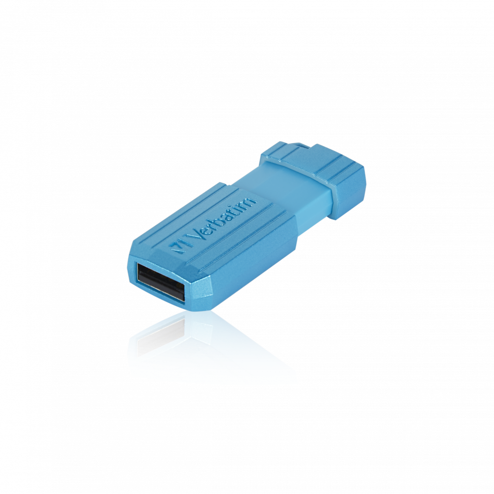 Verbatim PinStripe USB Drive 16GB - Caribbean Blue - 49068