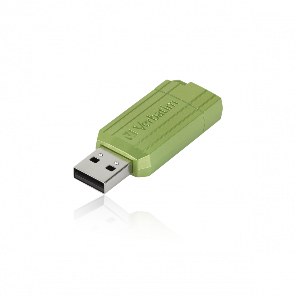 Verbatim PinStripe USB Drive 16GB - Eucalyptus Green - 49070