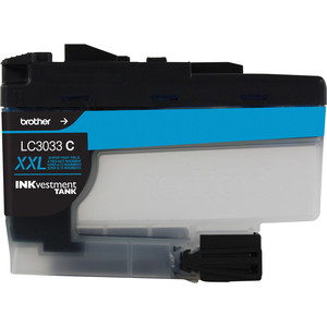 Brother Genuine LC3033C Single Pack Super High-yield Cyan INKvestment Tank Ink Cartridge - Inkjet - Super High Yield - 1500 Pages - 1 Pack - LC3033CS