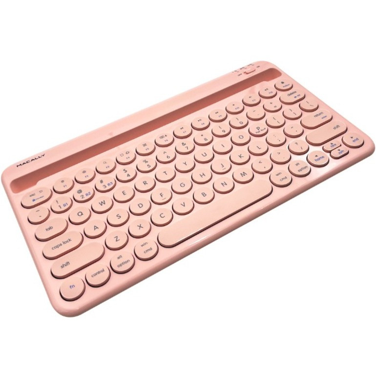 Macally Rechargeable iPad Bluetooth Compact Keyboard Quick Switch 3 Devices - BTTABKEYBATP