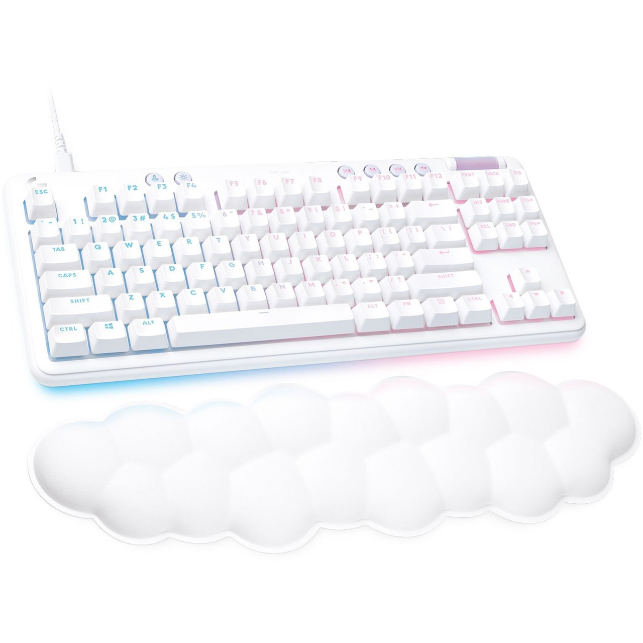 Logitech G713 Gaming Keyboard - Cable Connectivity - USB Type C Interface - RGB LED - 87 Key(s) - Volume Control, Brightness Hot Key(s) - ChromeOS - PC, Mac - Mechanical Keyswitch - 920-010670