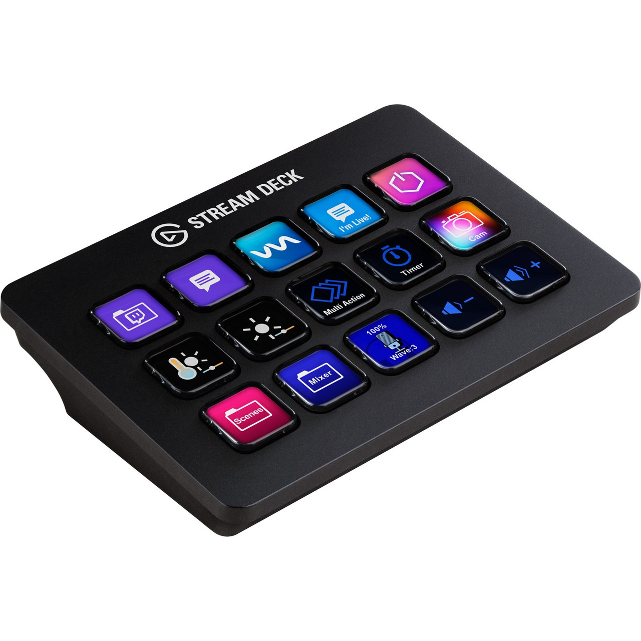 Elgato Stream Deck MK.2 - Cable Connectivity - USB 2.0 Interface - 15 Key - PC, Mac - Black - 10GBA9901
