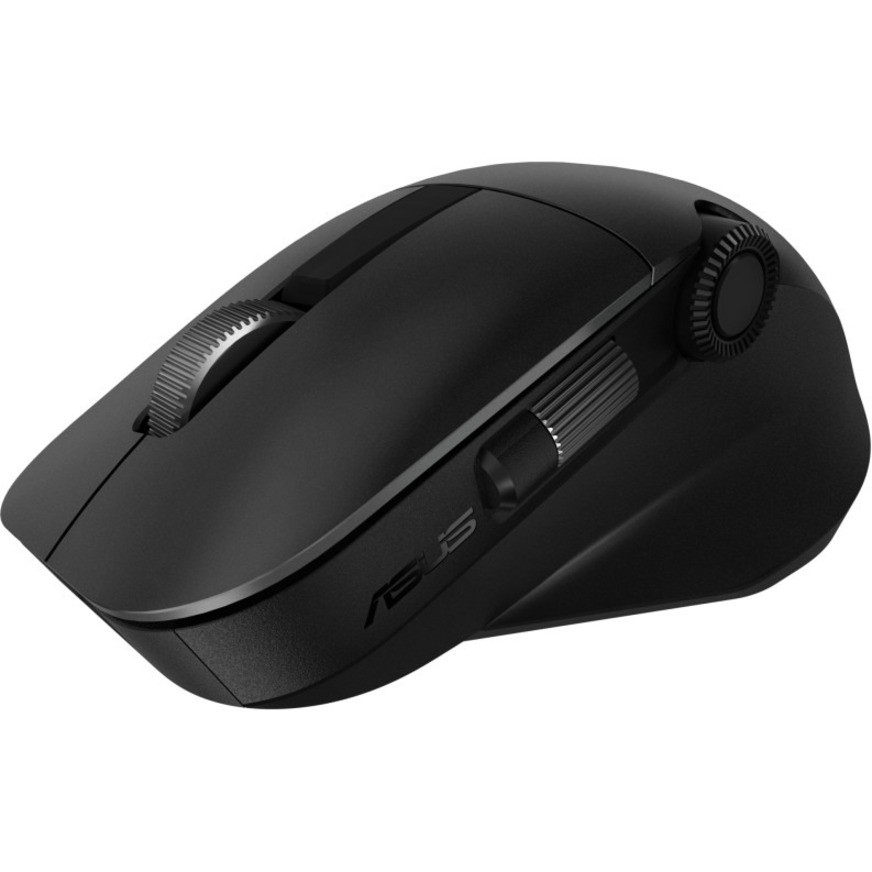 Asus Pro MD300 Mouse - Optical - Wireless - Bluetooth/Radio Frequency - 2.40 GHz - Star Black - USB - 4200 dpi - Scroll Wheel - 6 Programmable Button(s) - 90XB04F0-BMU000