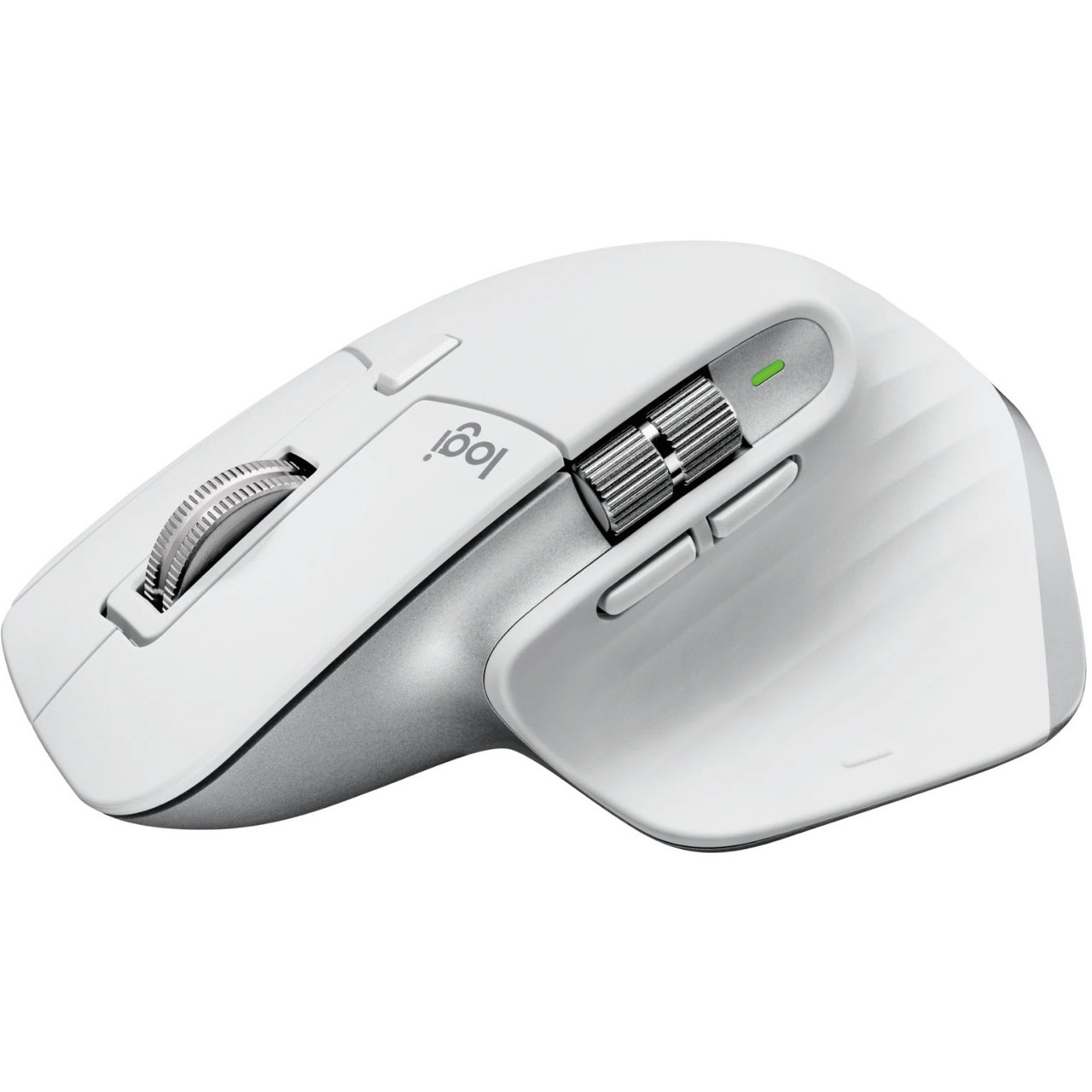 Logitech MX Master 3S - Wireless Performance Mouse with Ultra-fast Scrolling, Ergo, 8K DPI, Track on Glass, Bluetooth, Pale Grey - Darkfield - Wireless - Bluetooth/Radio Frequency - 2.40 GHz - Rechargeable - 910-006558