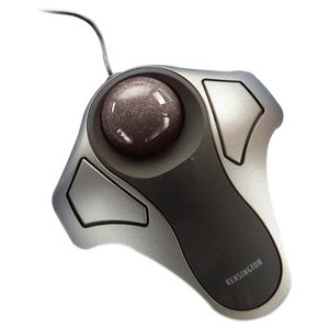 Kensington Orbit 64327 Trackball - Optical - Cable - Silver, Black - 1 Pack - PS/2, USB - Scroll Ball - 2 Button(s) - Symmetrical - K64327WW