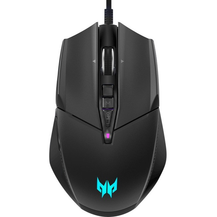 Acer Predator Cestus 335 Gaming Mouse - Optical - Cable - Black - USB 2.0 - 19000 dpi - Scroll Button - 10 Button(s) - 10 Programmable Button(s) - GP.MCE11.01Q