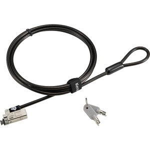 Kensington Slim NanoSaver 2.0 Keyed Laptop Lock - Carbon Steel - 5.91 ft - For Notebook - K65021WW