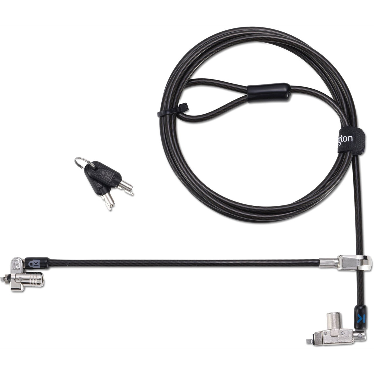 Kensington Slim N17 2.0 Keyed Dual Head Laptop Lock for Wedge-Shaped Slots - Plastic - For Notebook - K60508WW Kensington Slim N17 2.0 Keyed Dual Head Laptop Lock for Wedge-Shaped Slots - Plastic - For Notebook - K60508WW