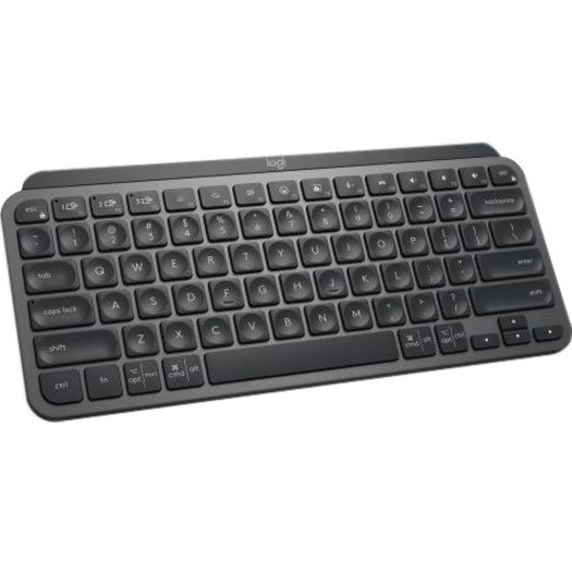 Logitech MX Keys Mini for Business Wireless Keyboard - Wireless Connectivity - Bluetooth - 32.81 ft - 79 Key Easy-Switch Hot Key(s) - Spanish - QWERTY Layout - PC, Mac - MX Keyswitch - Graphite - 920-010596