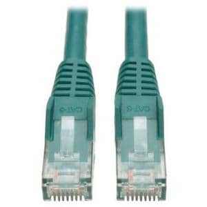 Eaton Tripp Lite Series Cat6 Gigabit Snagless Molded (UTP) Ethernet Cable (RJ45 M/M), PoE, Green, 14 ft. (4.27 m) - 14ft - 1 x RJ-45 Male - 1 x RJ-45 Male - Green - 601408