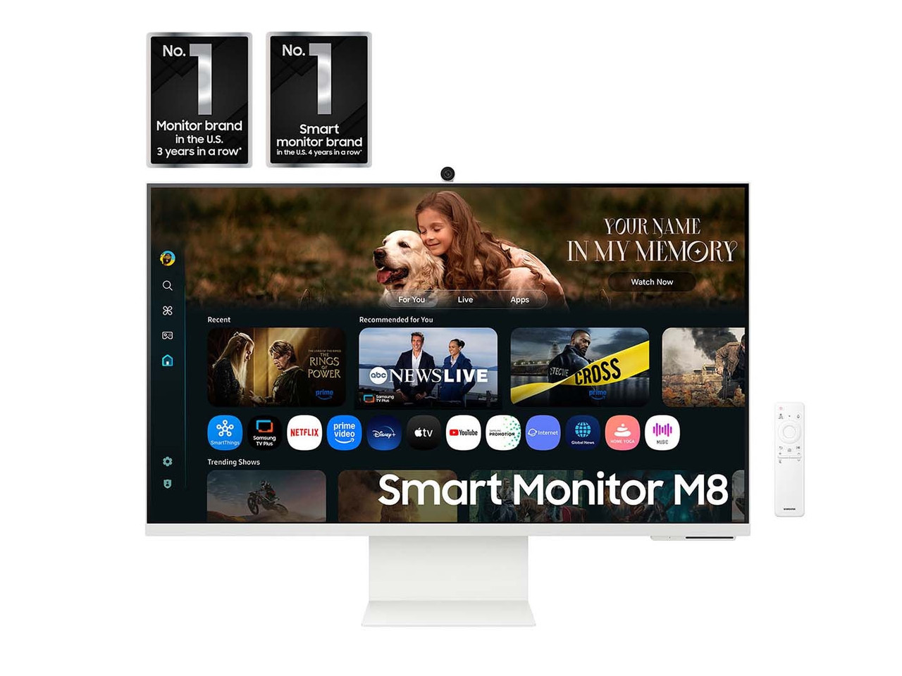 Samsung 32" Smart Monitor M8 M80F 4K Samsung Vision AI - LS32FM803UNXZA
