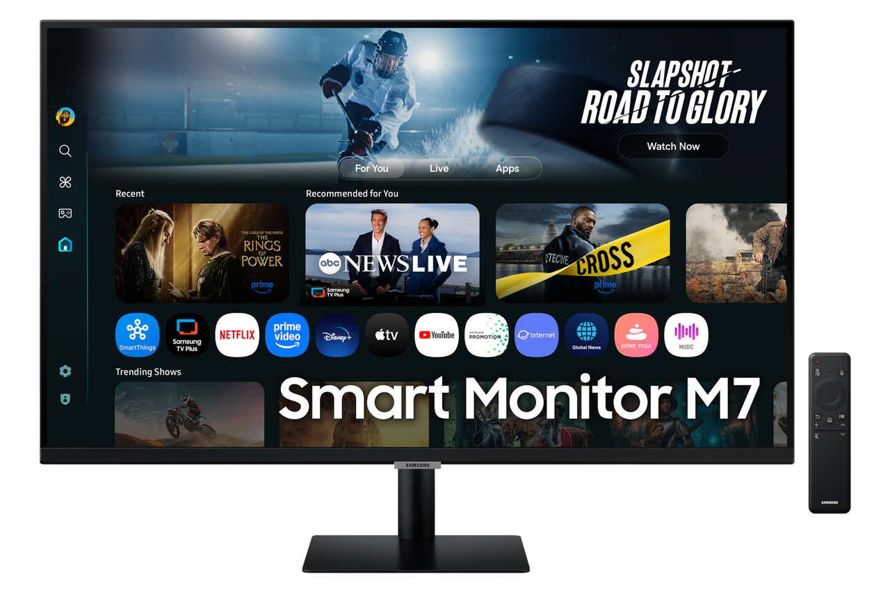 Samsung Smart Monitor M7 M70F 4K Samsung Vision AI in Black
