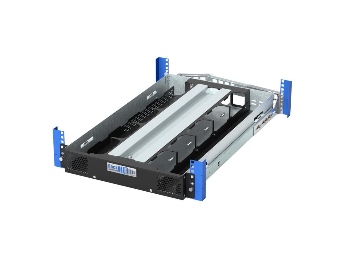 Rack Solutions 115-9156 - 2U Hypershelf - Compatible Apple Mac Mini (M4, 2024) - A3238; Apple Mac Mini (M4 Pro, 2024) - A3239 - 115-9156