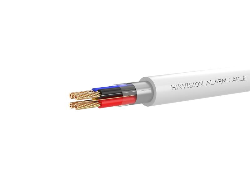 Hikvision 4-Core PVC Alarm Cable Used For Wiring Of Smoke Detectors, Anti-Theft Alarms, & Motion Detectors