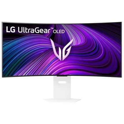 LG 39 Inch UltraGear OLED WQHD 240Hz 0.03ms G-Sync Compatible 800R Curved Gaming Monitor with webOS - 39GX90SA-W