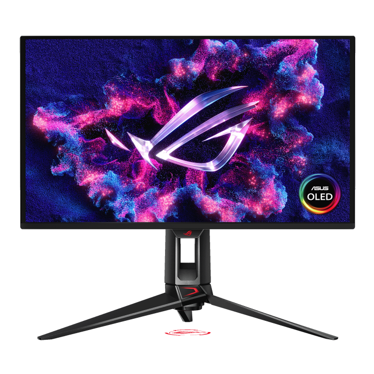 Asus ROG Swift OLED Gaming Monitor - 27-Inch (26.5-Inch Viewable) 4K QD-OLED Panel, 240Hz, 0.03ms (GTG), OLED Anti-Flicker 2.0 - PG27UCDM