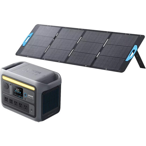 Anker SOLIX C800X Portable Power Station with 200W Solar Panel Kit - B1755112
