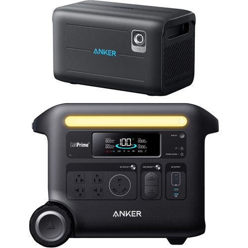 Anker SOLIX F2600 Power Station with BP2600 Expansion Battery - B178111L