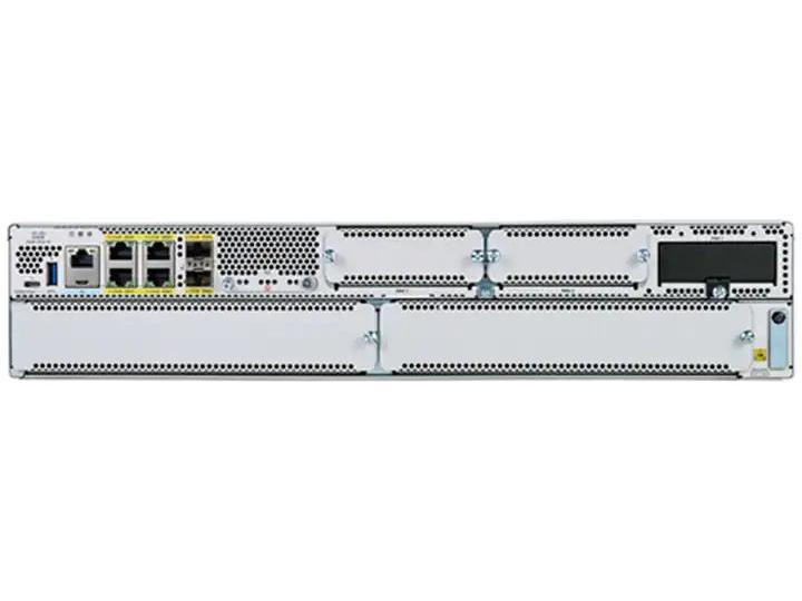 Cisco Catalyst 8300-2N2S-6T - Router - GigE - rack-mountable - with 64 channel voice DSP NIM module - C8300-2N2S-6T-V