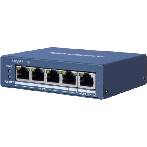 Hikvision 4-Port Gigabit PoE-Compliant Unmanaged Network Switch - DS-3E0505P-E