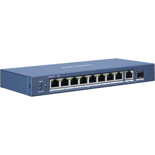Hikvision 8-Port Gigabit PoE-Compliant Unmanaged Network Switch - DS-3E0510P-E