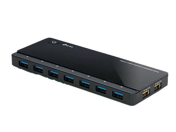 TP-Link 7 Ports Usb 3.0 Hub With 2 Power Charge Ports (2.4A Max), Desktop, A 12V/4A Power Adapter Included - UH720
