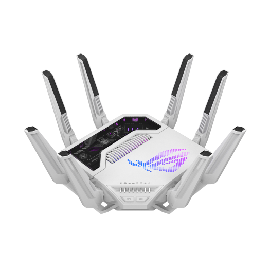 Asus ROG Rapture GT-BE19000AI Tri-band Gaming Router, WiFi 7, 802.11be, up to 3,500 sq. ft. & 200+ devices, Triple Level Security, Support AiMesh Whole Home Mesh WiFi
