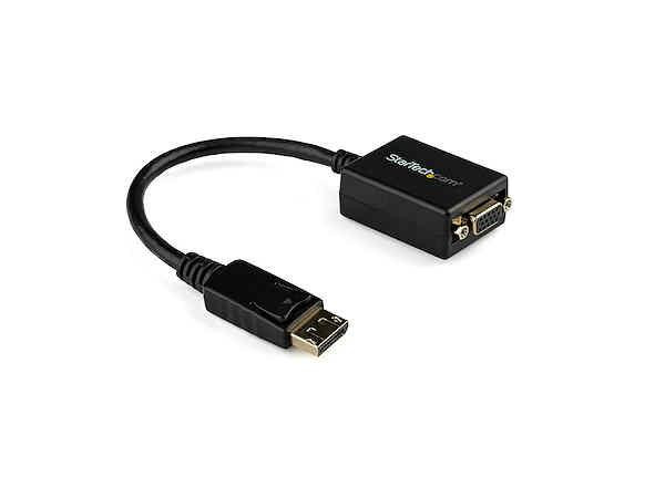 Startech Active Displayport To Vga Adapter Connects Vga Monitor 2048X1280/1920X1200/1080P 60Hz Dp 1.2 Hbr2 Edid/Ddc - Displayport Certified - Dp To Vga Adapter/Video Converter For Dp/Dp++ Source W/Standard Dp Connector - DP2VGA2