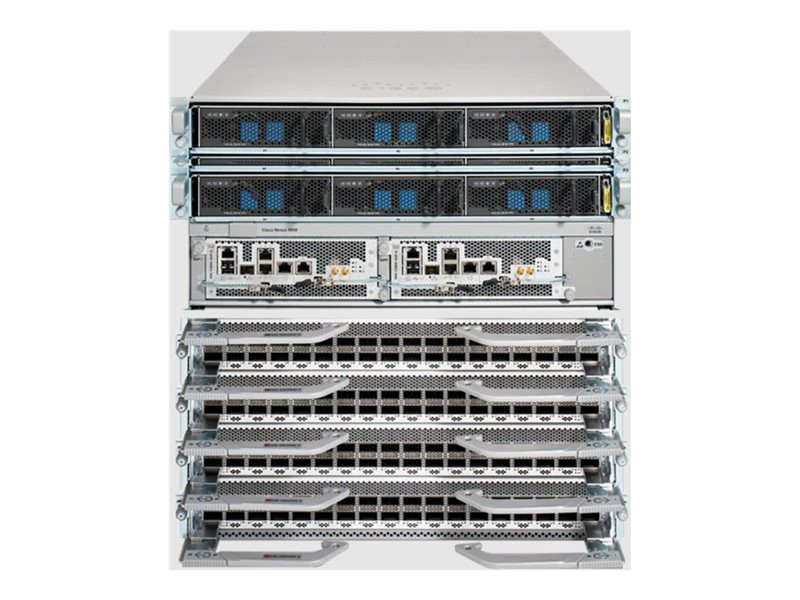 Cisco Nexus 9804 Chassis Bundle - Switch - managed - rack-mountable - with Cisco Nexus 9800 Supervisor A (N9K-C9800-SUP-A), 7 x Cisco Nexus 9800 Fabric Module (N9K-C9804-FM-A) - N9K-C9804-B1-A
