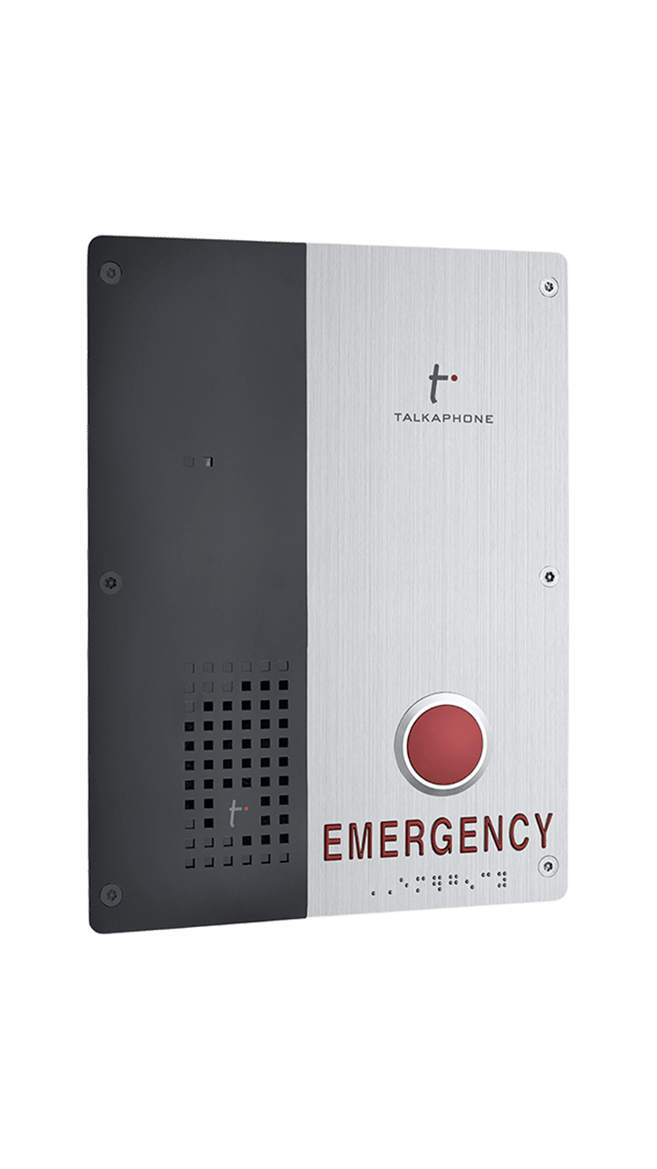 Talk-A-Phone VOIP-600 Series IP Call Station with "EMERGENCY" Button/Signage - VOIP-600E