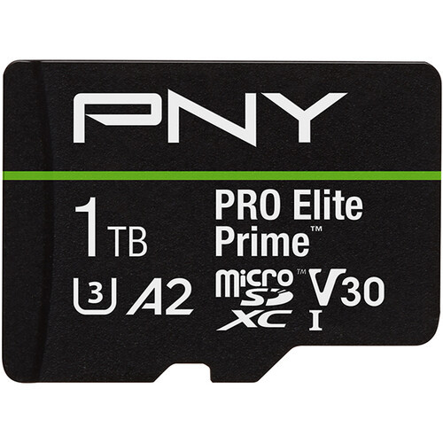 PNY 1TB Pro Elite MicroSDXC Memory Card (U3) - P-SDU1TBV32200PEP-GE