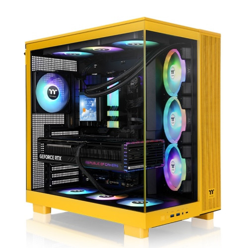 Thermaltake View 380 XL TG ARGB Bumblebee Mid Tower Chassis - CA-11E-00M4WN-00