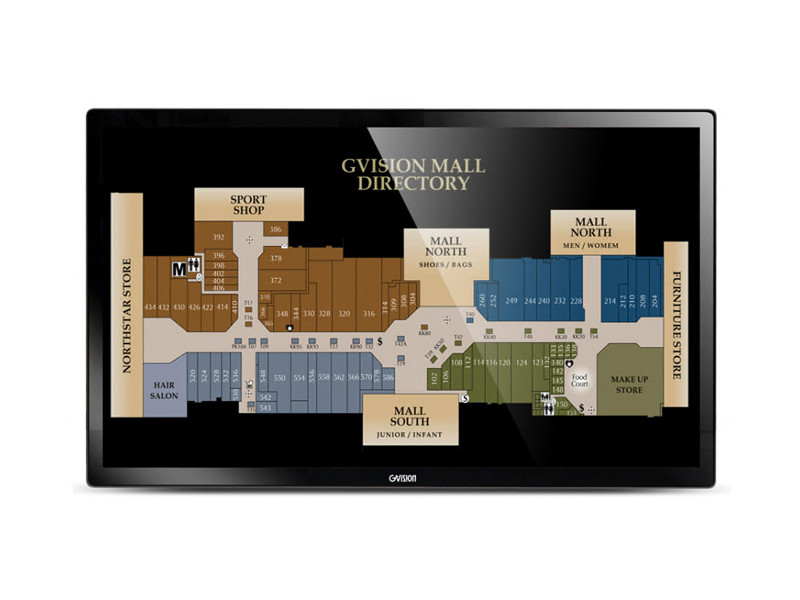 GVision 32in Lcd Touch Screen, Pcap 10 Point Touch (usb), Interactive Digital Signage, Led, Hdmi (2) +displayport (2), Uhd 3840x2160, 350 Nits, 3000:1 Contrast, 200x200mm Vesa, Black. G-logo - I32ZI-OQ-45PG