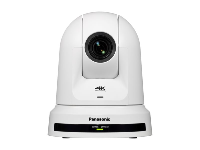 Panasonic AW-UE30 - Conference camera - PTZ - color - 3840 x 2160 - motorized - 1500 TVL - audio - HDMI - LAN - USB - MJPEG, H.264, H.265 - DC 12 V / PoE Plus - AW-UE30WPJ