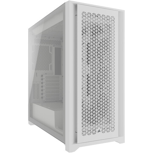 Corsair 5000D RGB Airflow Mid-Tower Desktop Case (White) - CC-9011243-WW Corsair 5000D RGB Airflow Mid-Tower Desktop Case (White) - CC-9011243-WW