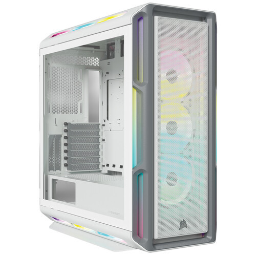 Corsair iCUE 5000T Mid Tower Desktop Case (White) - CC-9011231-WW
