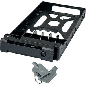 Qnap 2.5 HDD Tray with key lock and two keys, black and plastic