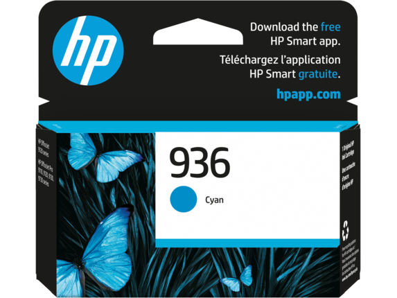 HP 936 Original Inkjet Ink Cartridge - Cyan Pack - 4S6U9LN