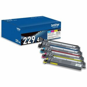 Brother Genuine TN2294PK Standard Yield Toner Cartridge Multipack (Includes 1 cartridge each of Black, Cyan, Magenta, and Yellow Toner) - Laser - Yellow - Standard Yield - 4 Pack - 1,500 Pages Black - 1,200 Pages Cyan, Magenta, Yellow - TN2294PK