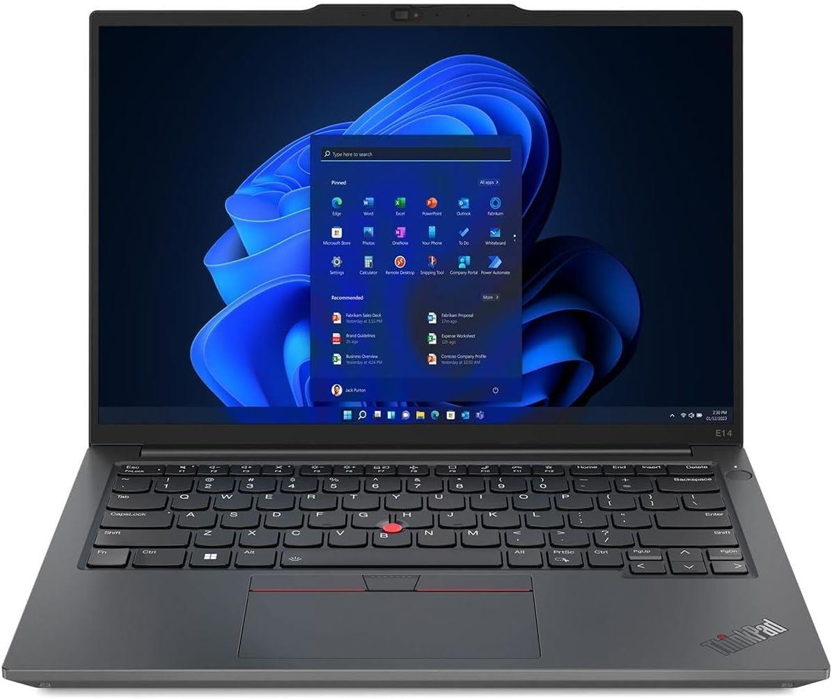 Lenovo Thinkpad E14 G4, Intel Core I7-1255u (e-cores Up To 3.50ghz, 12mb) 14 1920 X 1080 Non-touch, Windows 11 Pro 64, 16.0gb, 1x512gb Ssd M.2 2242 Pcie Gen4 Tlc Opal, Intel Iris Xe Graphics, Bt 5.1 Or Above, Wifi6 Ax201 2x2 - 21E4S4KK00