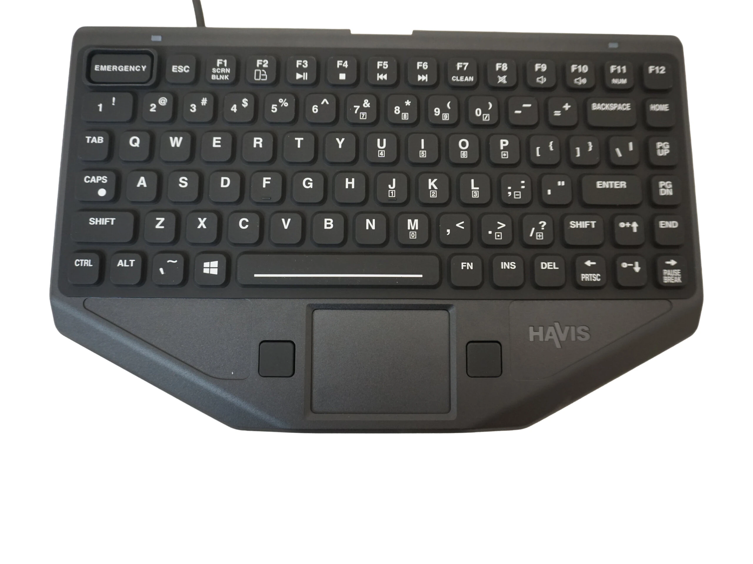 Havis Rugged Keyboard with Emergency Key - KB-1001