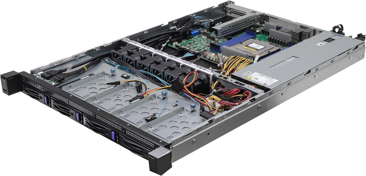 AsRock Rack 1U4L-GENOA/2T 1U Rackmount General Purpose/Storage Server Barebone Single Socket SP5 (LGA 6096) AMD EPYC 9004 series processors 4 SATA bays Dual 10G Lan