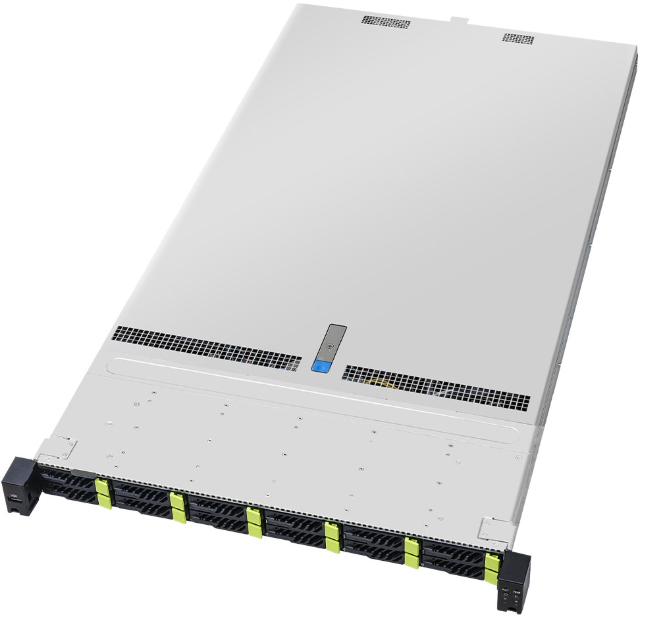 AsRock Rack 1U12E-GENOA2/EVAC 1U Rackmount with 1+1, 80-PLUS Platinum, 1600W CRPS - 12+12 DIMM slots (1DPC), supports DDR5 RDIMM, RDIMM-3DS - 12 hot-swap 2.5" NVMe (PCIe5.0 x4) drive bays