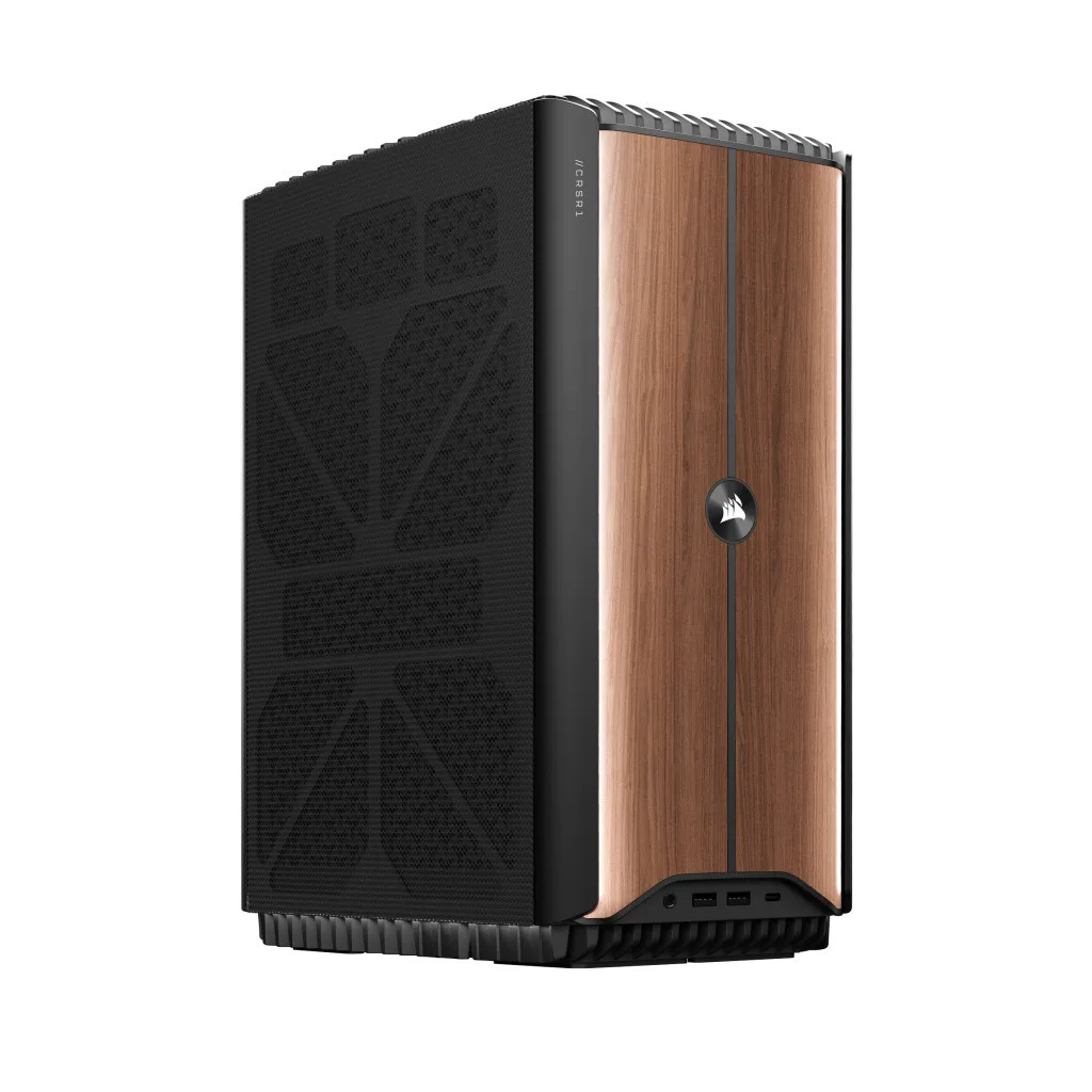 Corsair ONE i500 Proactive Care – Wood Dark: Liquid Cooled Intel Core i9-14900 and GeForce RTX 4090, 4TB M.2 SSD, 64GB DDR5, Win11 Pro - CS-9020047-NA