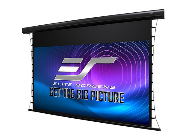 Elite Screens Starling Tab-Tension 2 CineGrey 4D, 106 Diag., 16:9 Aspect Ratio, 4K/8K Ultra HD Ceiling, Ambient Light Rejecting (CLR/ALR) Tab-Tensioned Electric Drop Down Front Projector Screen - STT106UHD4-E12