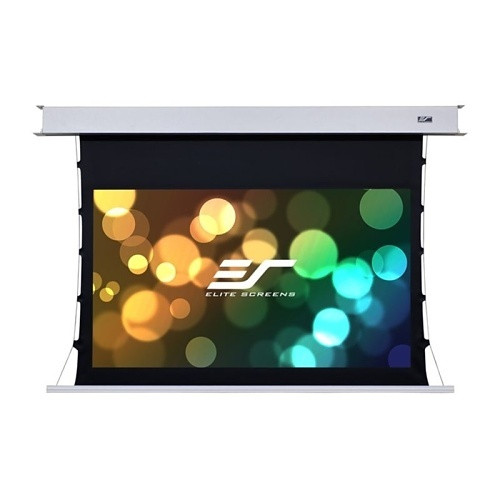 Elite Screens Evanesce Tab-Tension B 110IN Diag. 16:9, 4K 8K HD Ready, Recessed In-Ceiling Electric Motorized Tab Tensioned Projector Screen - ETB110HW3-E8