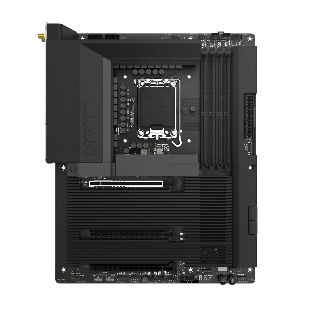 NZXT Intel Z890 ATX Gaming Wi-Fi 7 Motherboard with Full Cover & RGB - N9-Z89XT-B1 NZXT Intel Z890 ATX Gaming Wi-Fi 7 Motherboard with Full Cover & RGB - N9-Z89XT-B1