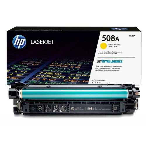 HP 508A (CF362A) Original Laser Toner Cartridge - Single Pack - Yellow - 1 Each - 5000 Pages - CF362A